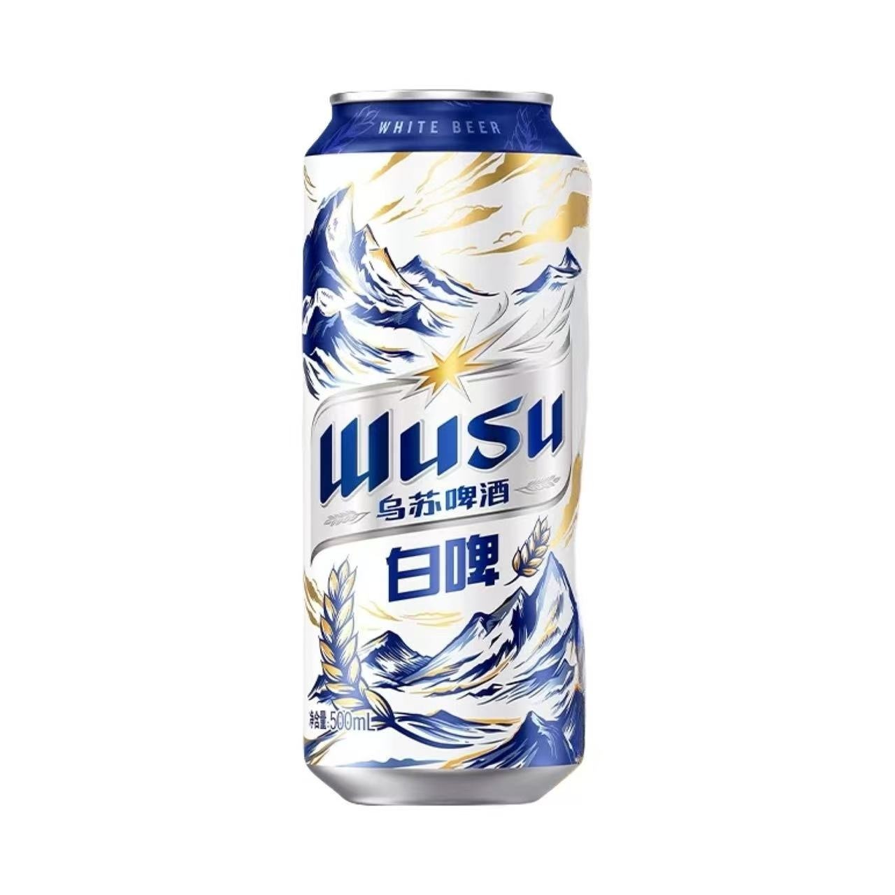 乌苏 清爽白啤小麦啤酒 12°P 500ml