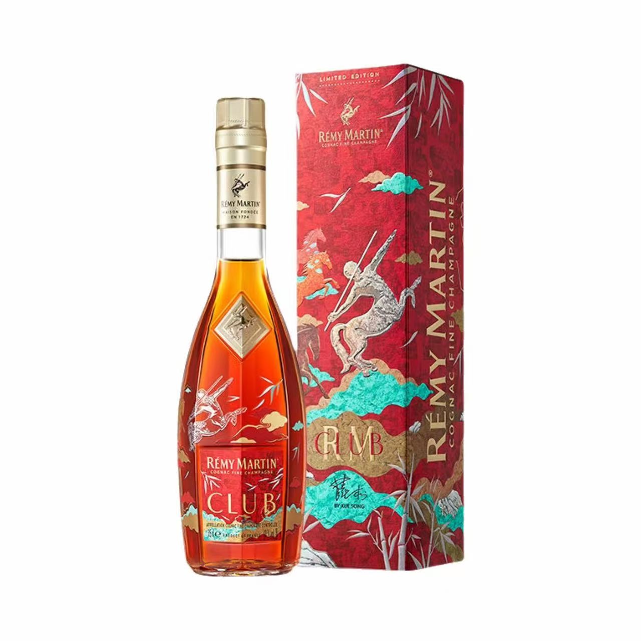 人头马 CLUB邑马当先联名版干邑白兰地 40%vol 350ml