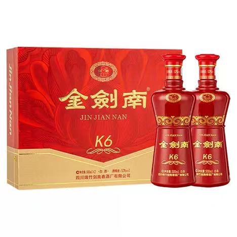 剑南春 金剑南K6礼盒 52%Vol 500ml