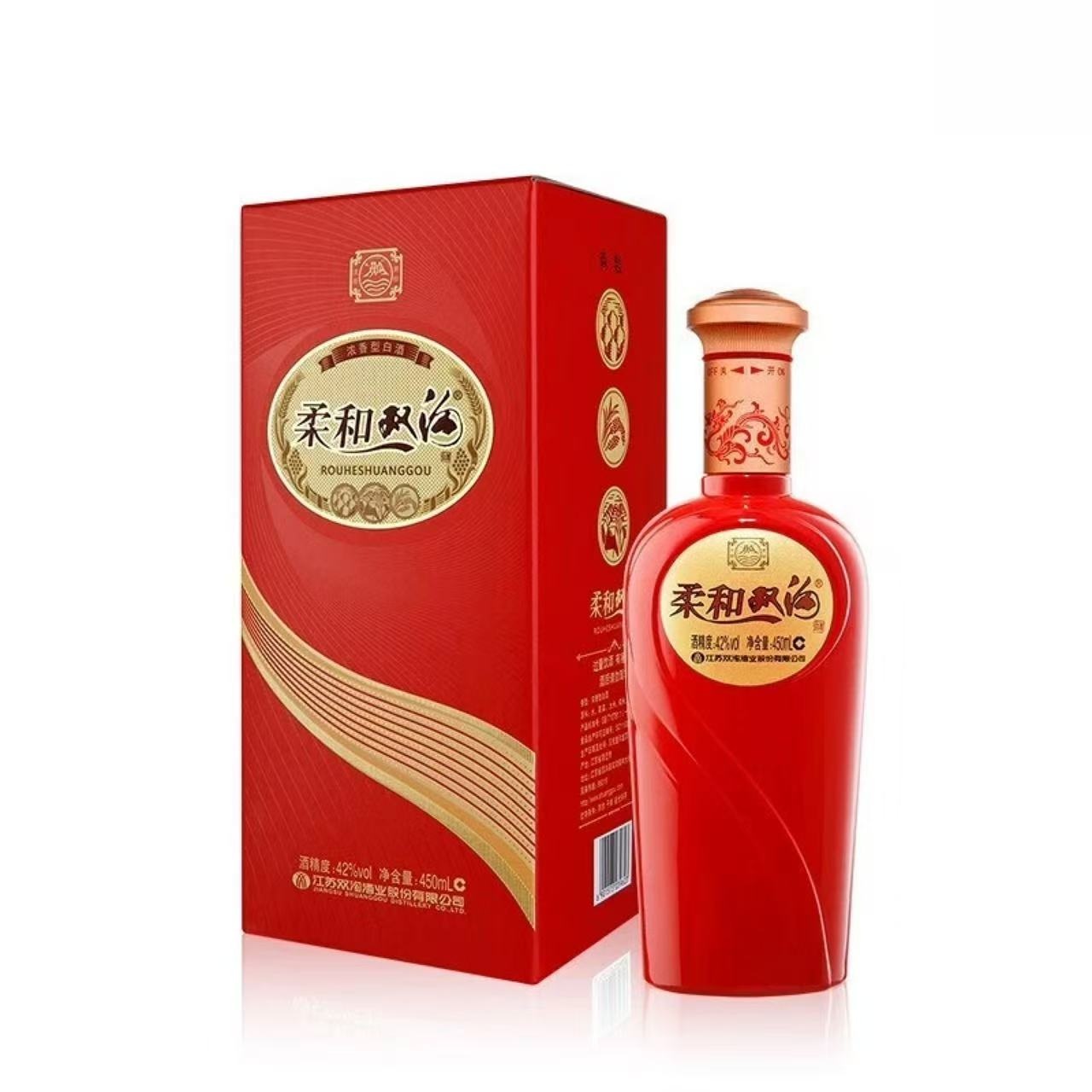 双沟 柔和红精品 52%Vol 450ml 450ml*6