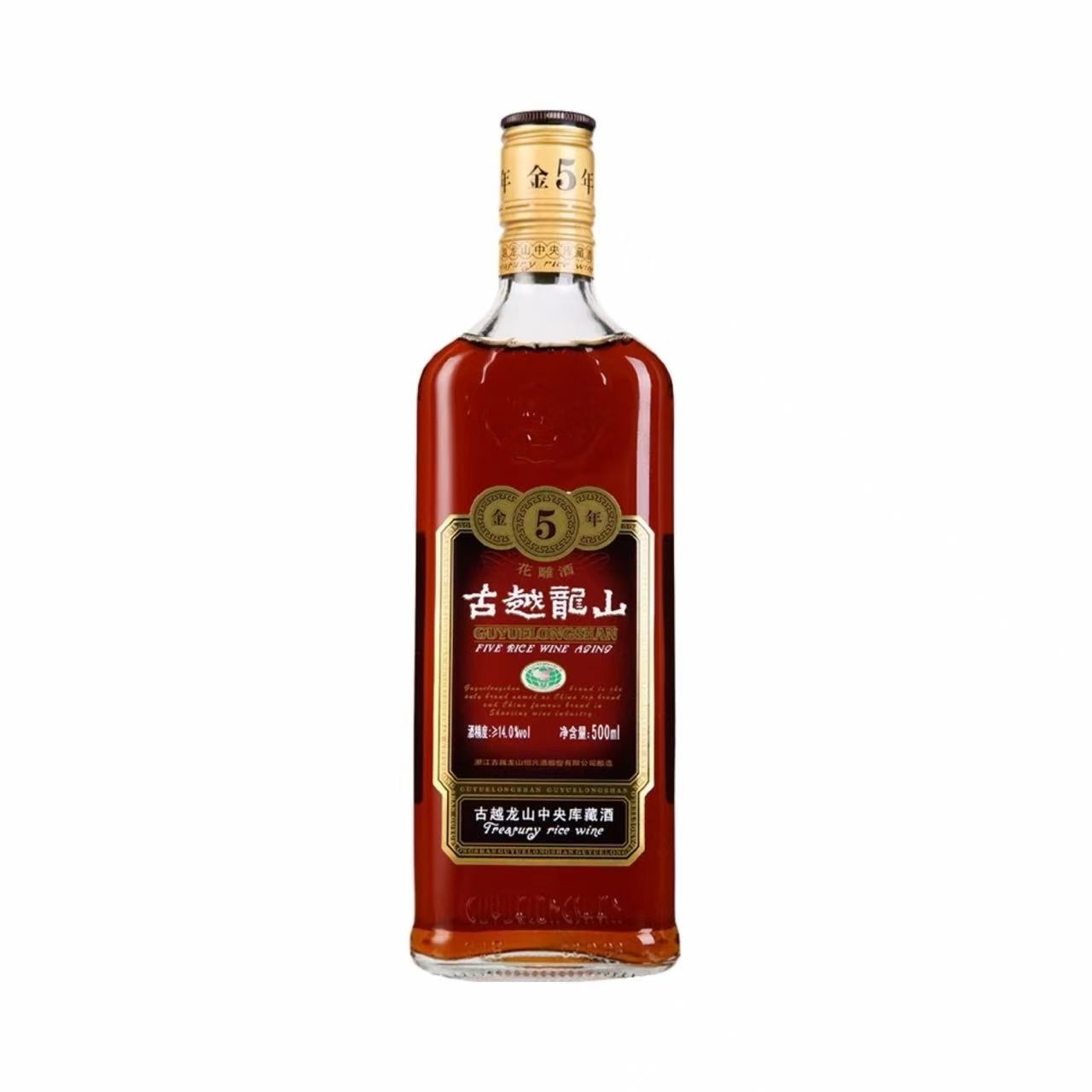 古越龙山 金五年 绍兴黄酒 15%Vol 500ml 500ml*6