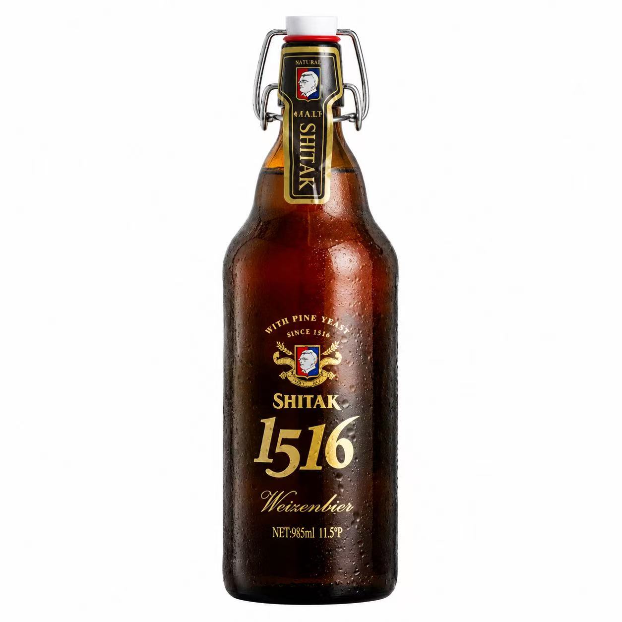 天湖 施泰克精酿全麦白啤酒 11.5°P 985ml 985ml*4