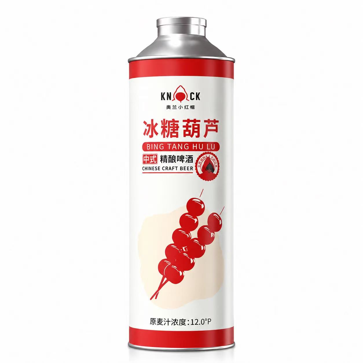 奥兰 小红帽冰糖葫芦中式精酿啤酒 11°P 1L