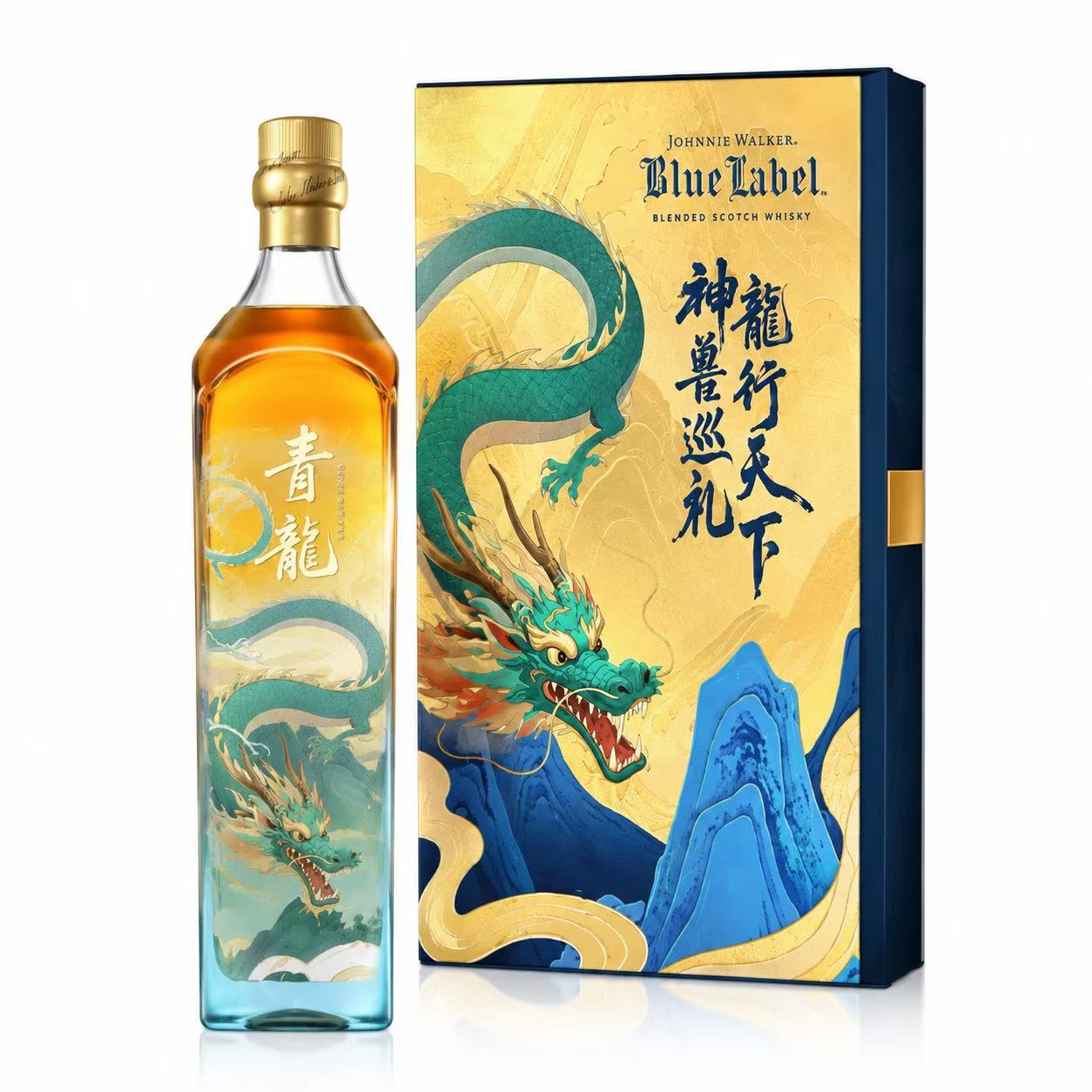 尊尼获加 蓝牌 山海经系列龙行天下威士忌 40%vol 500ml