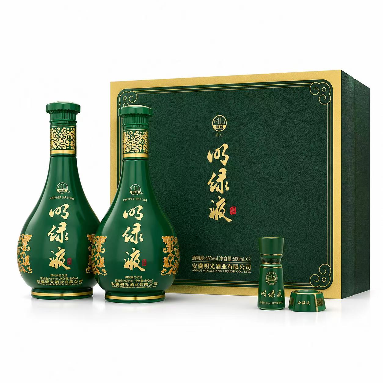 明光 明绿液礼盒 42%Vol 450ml