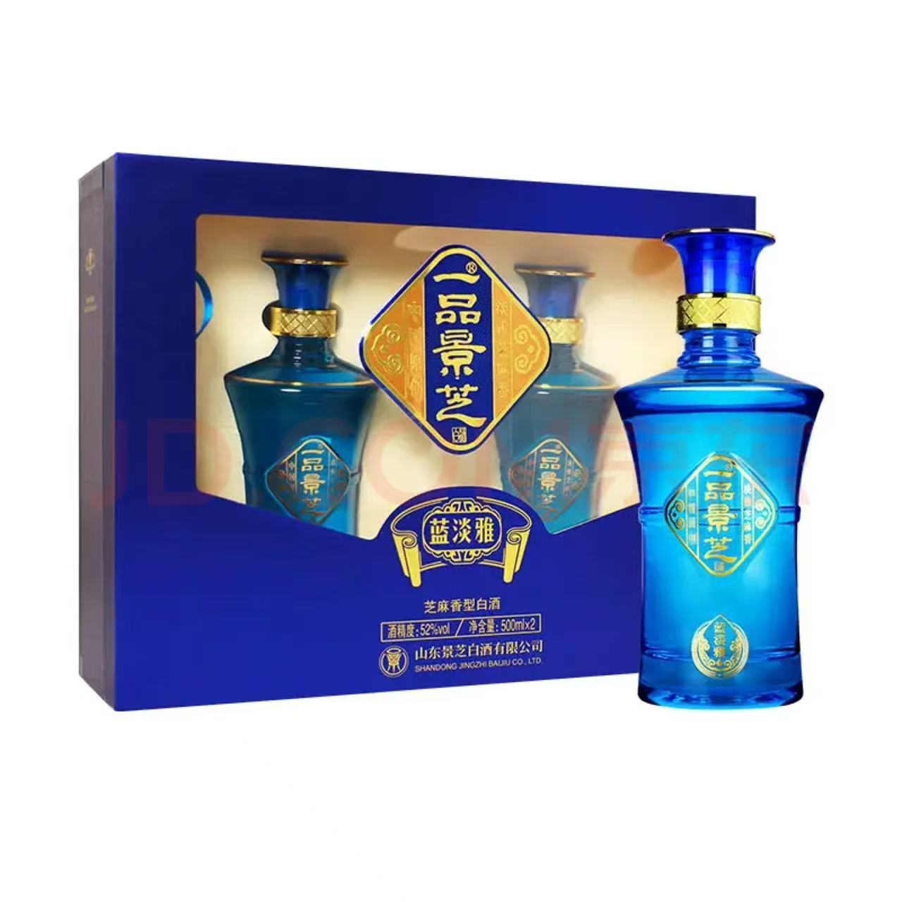 景芝 一品景芝 蓝淡雅礼盒 52%Vol 500ml