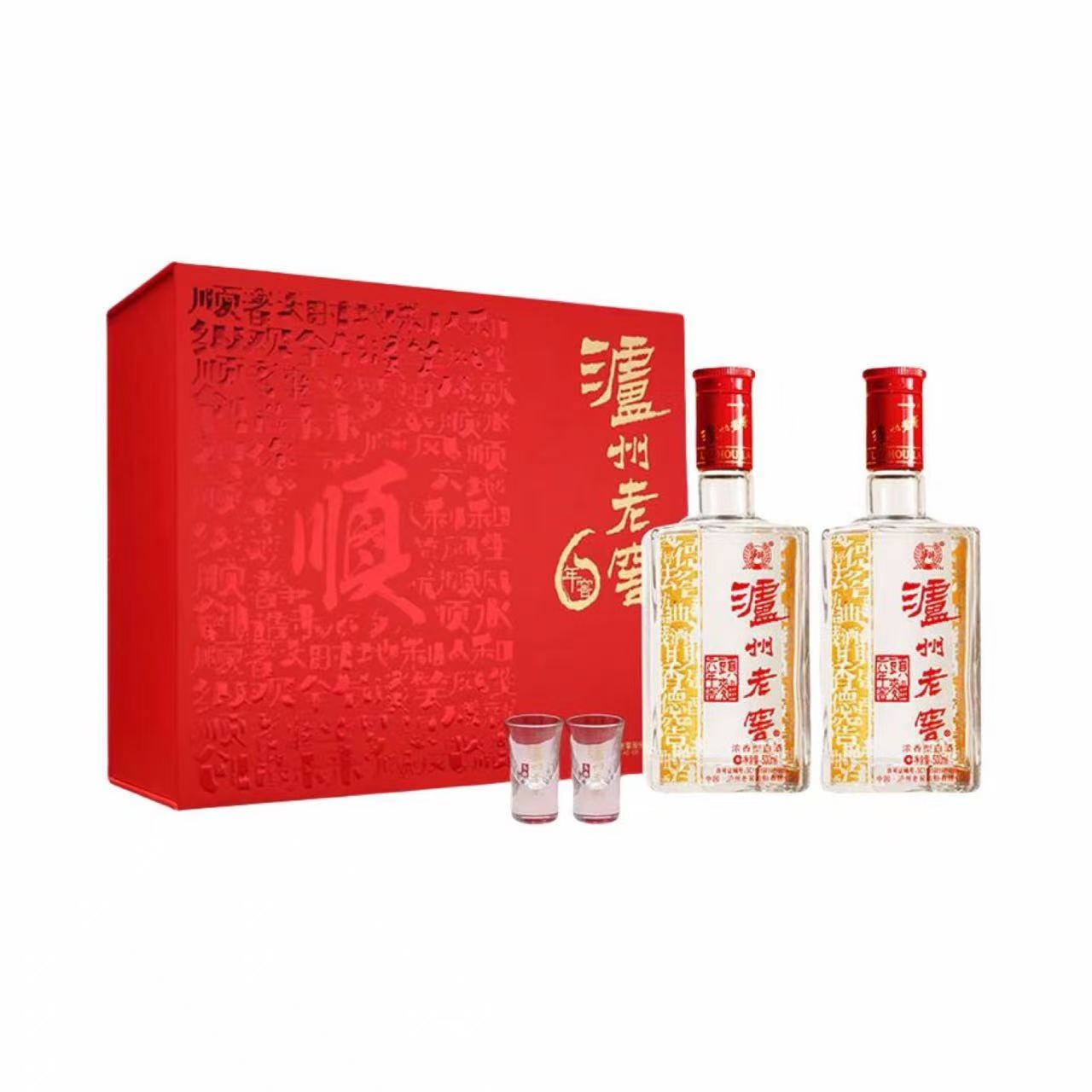 泸州老窖 六年窖头曲礼盒 52%Vol 500ml