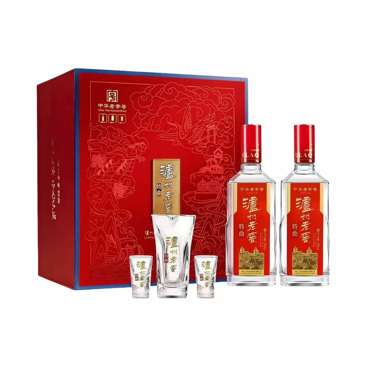 泸州老窖 特曲 老字号 花开富贵礼盒 52%Vol 500ml