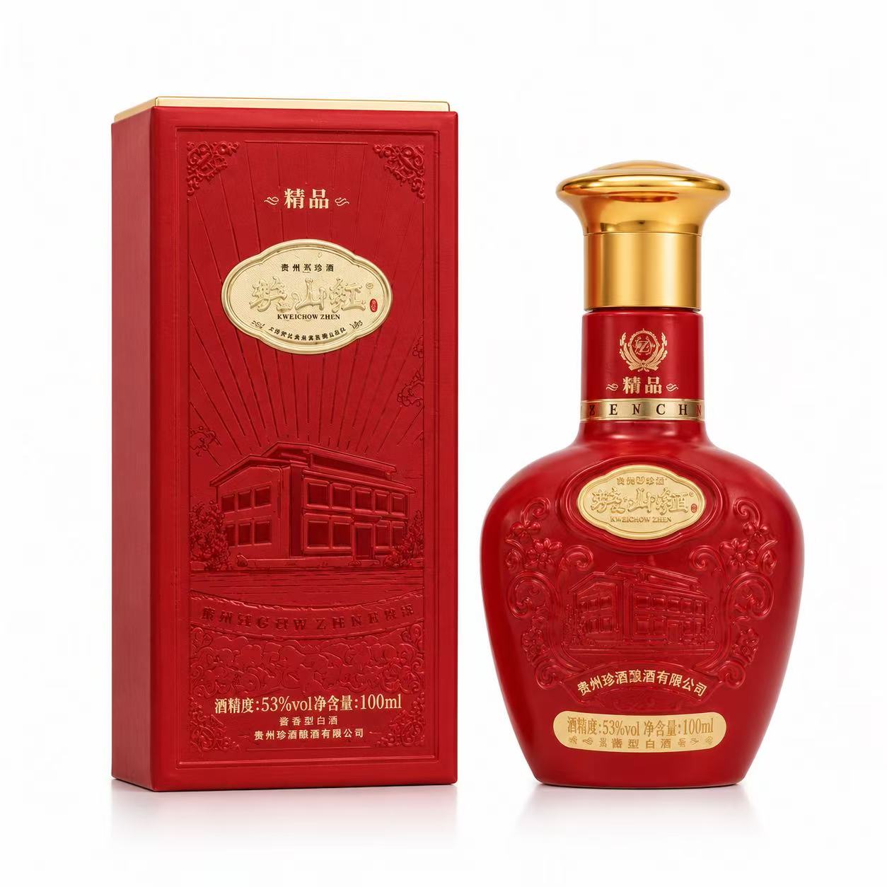 珍酒 映山红 精品红 53%Vol 100ml