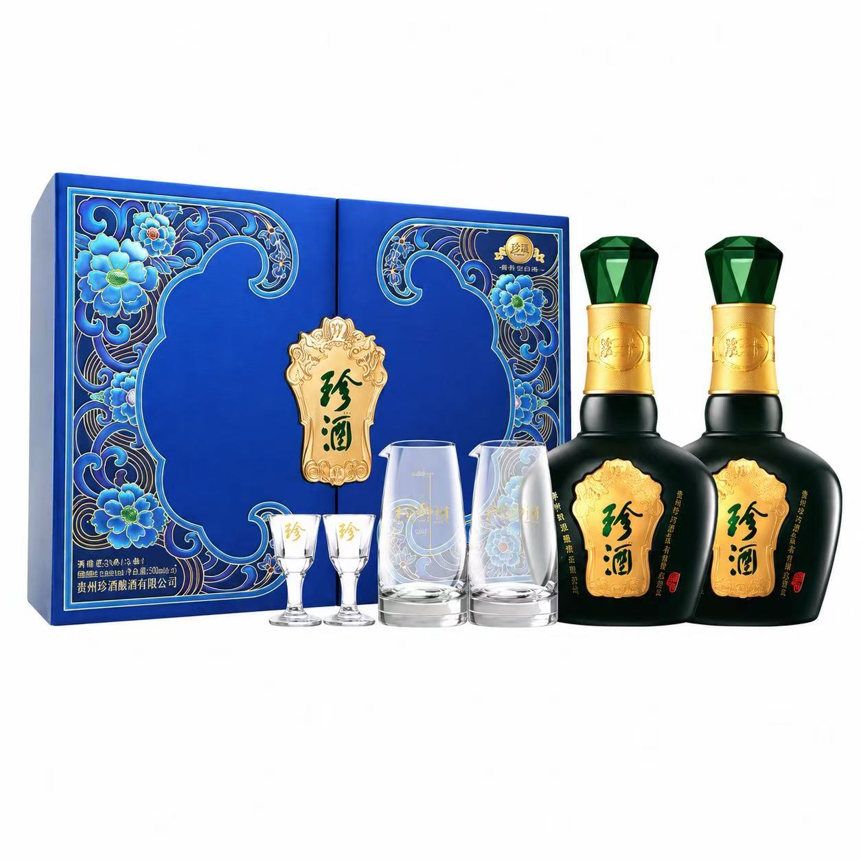 珍酒 珍三十 好事成双礼盒 53%Vol 500ml 500ml*2礼盒