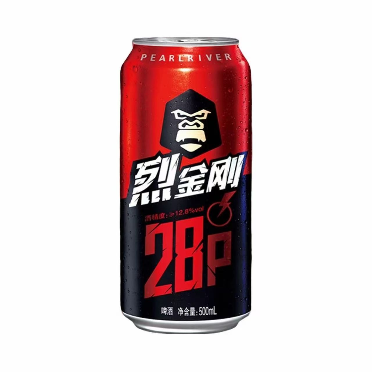 珠江 烈金刚啤酒 28°P 500ml 500ml*12