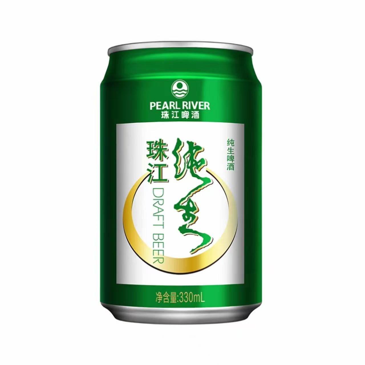 珠江 经典纯生啤酒 9.0°P 330ml 330ml*24