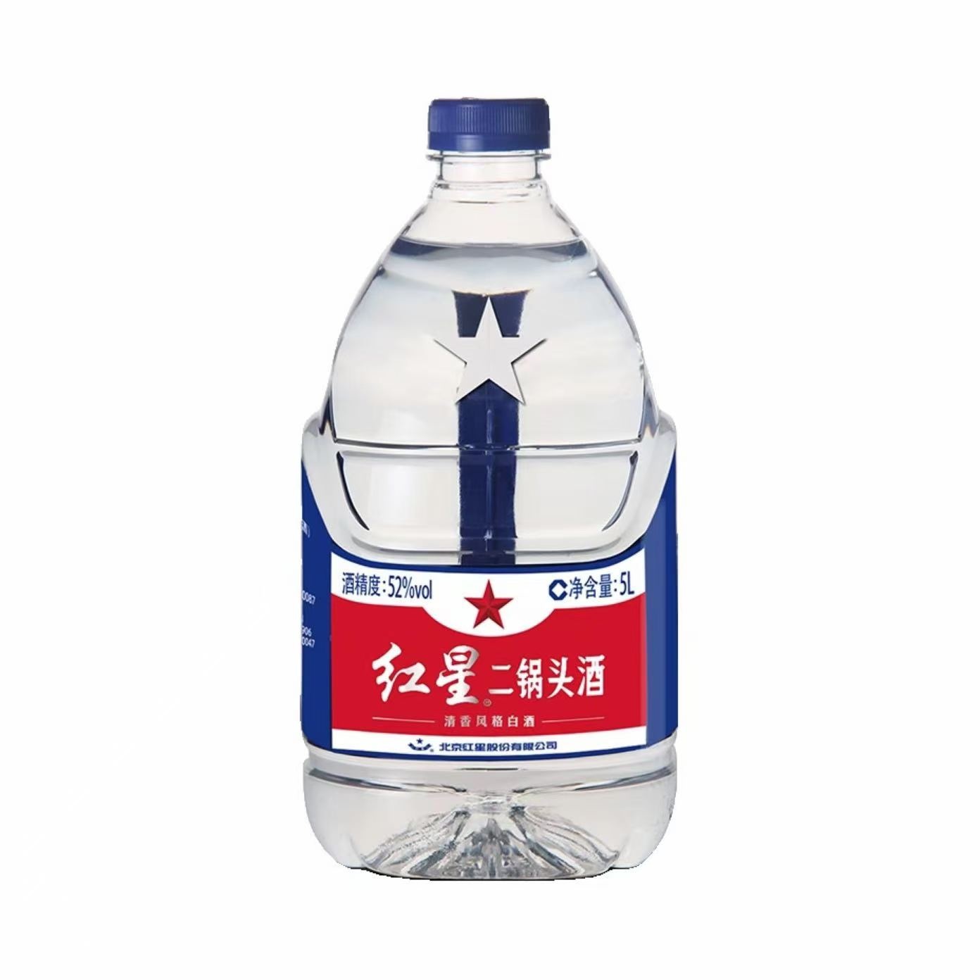 红星二锅头 大容量 52%Vol 5L