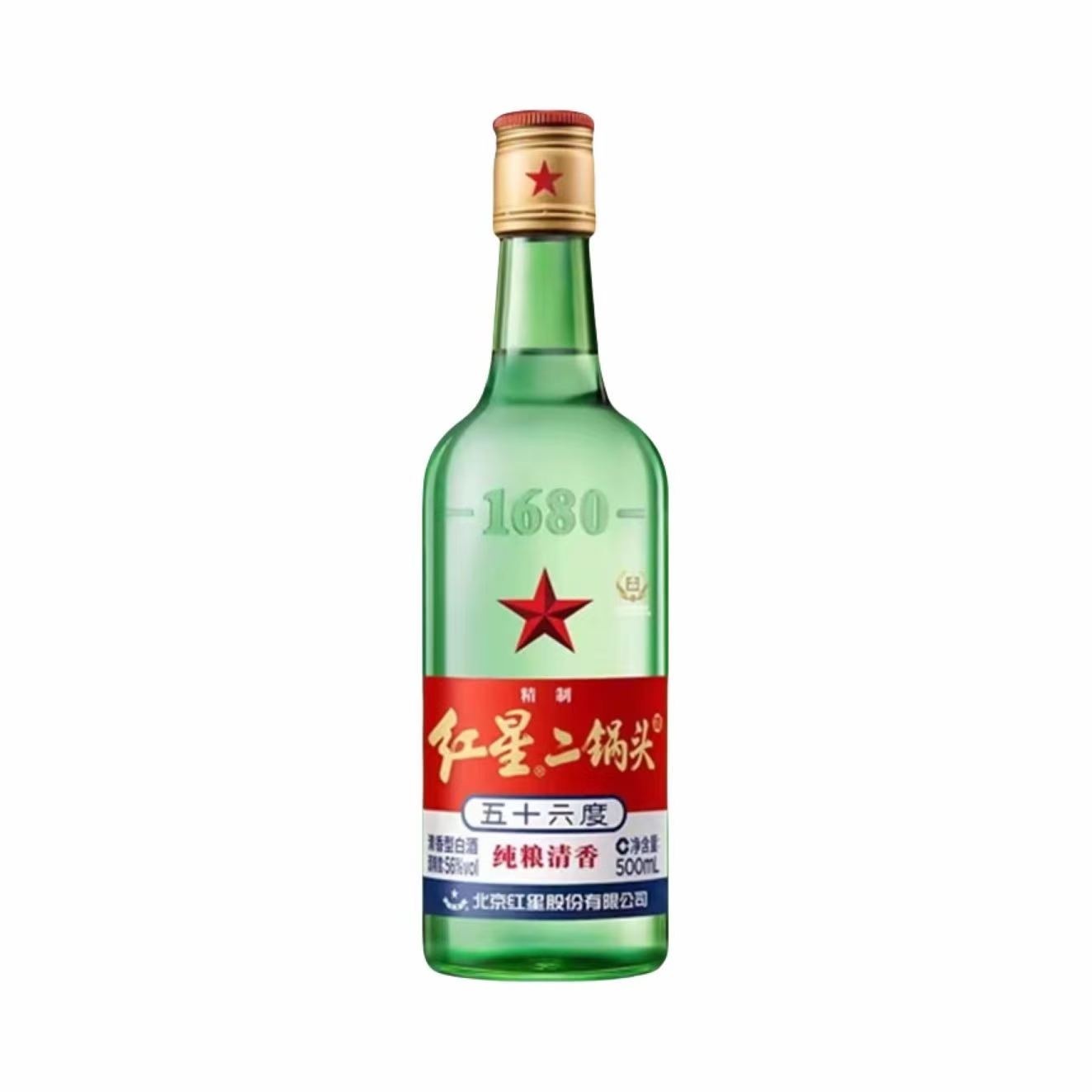 红星二锅头 纯粮清香 大二 56%Vol 500ml