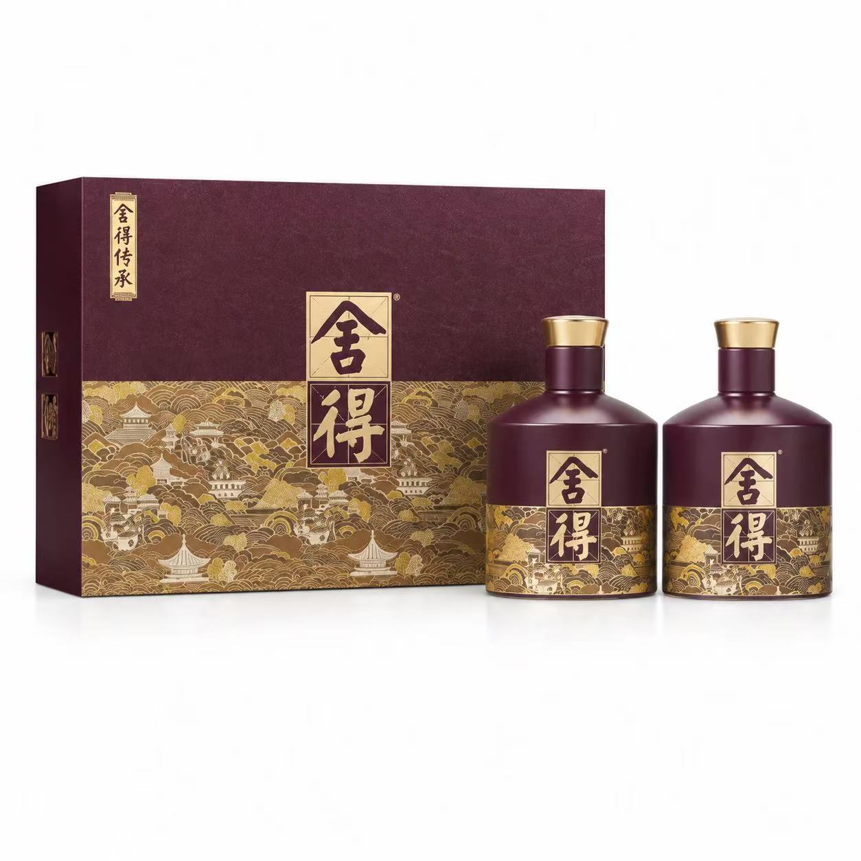 舍得酒 品味舍得 传承版礼盒 52%Vol 538ml 538ml*2礼盒