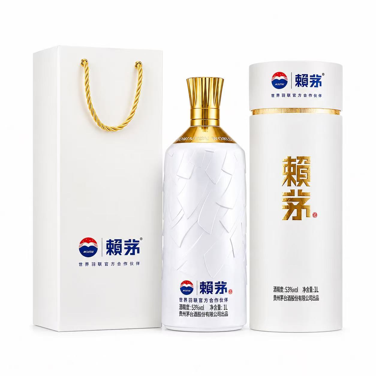 茅台 赖茅 白酒世界羽联纪念版 53%Vol 1L 1L*1