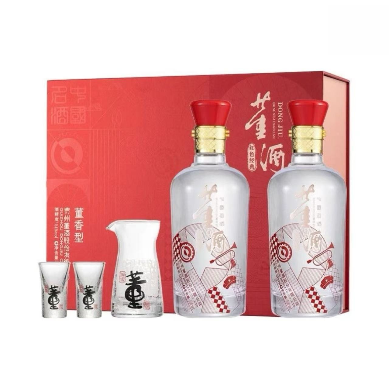 董酒 红色经典礼盒 54%Vol 500ml