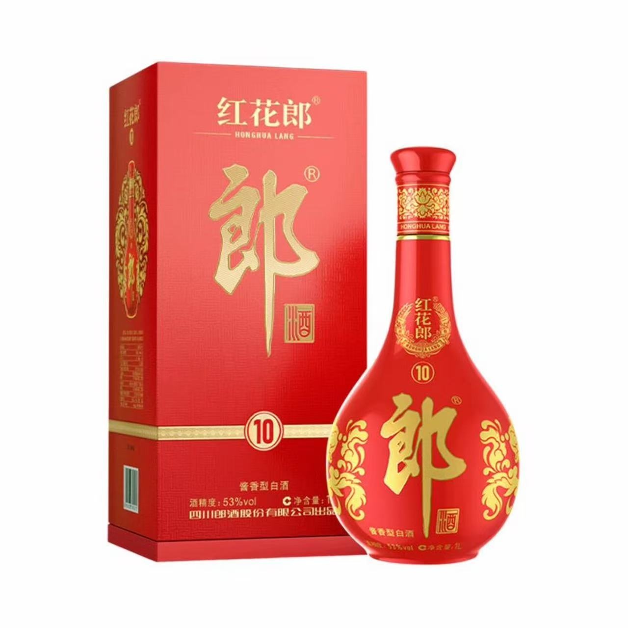 郎酒 红花郎10 53%Vol 1L 1L*1