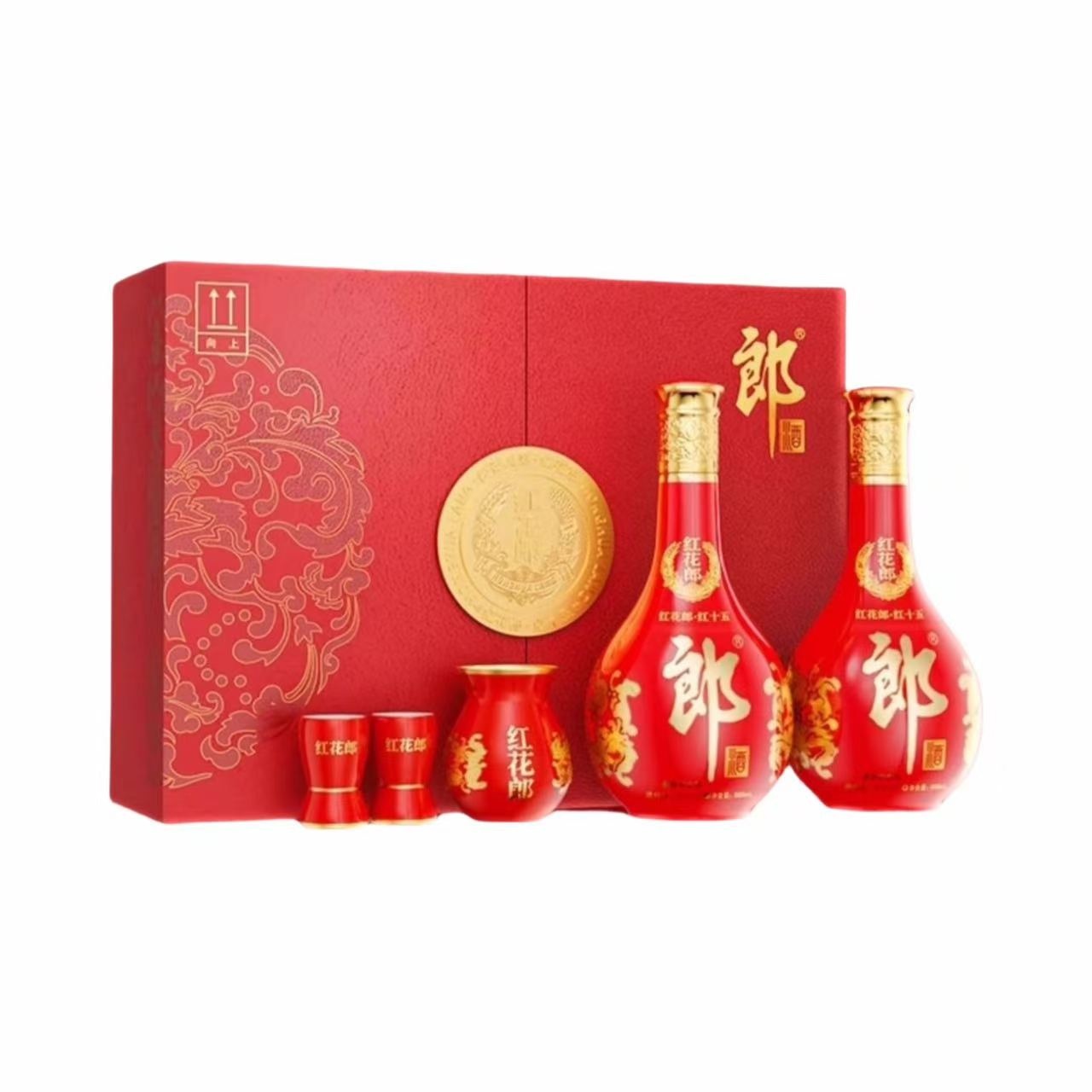 郎酒 红花郎15礼盒 53%Vol 500ml