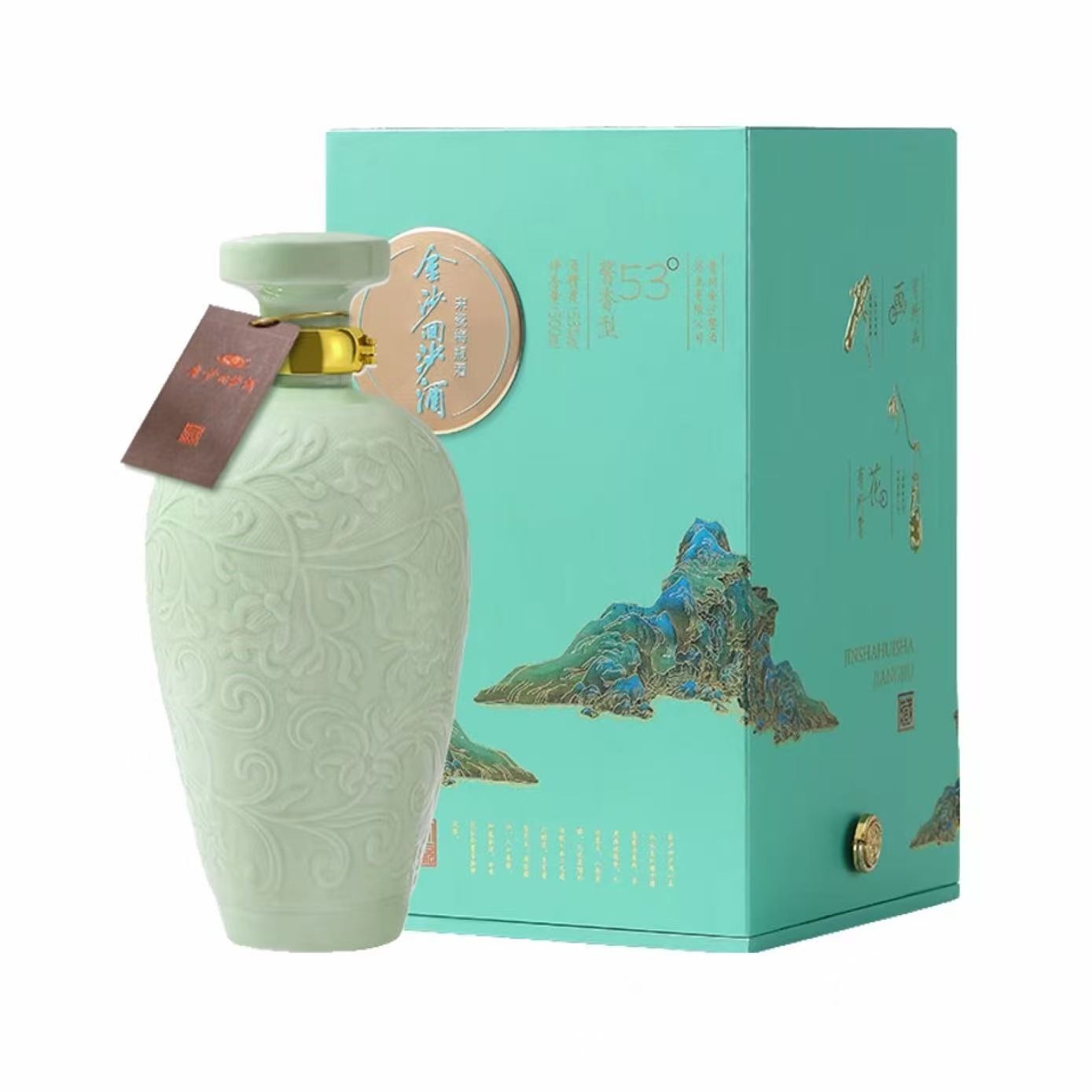 金沙 回沙酒 宋瓷梅瓶 53%Vol 500ml 500ml*1
