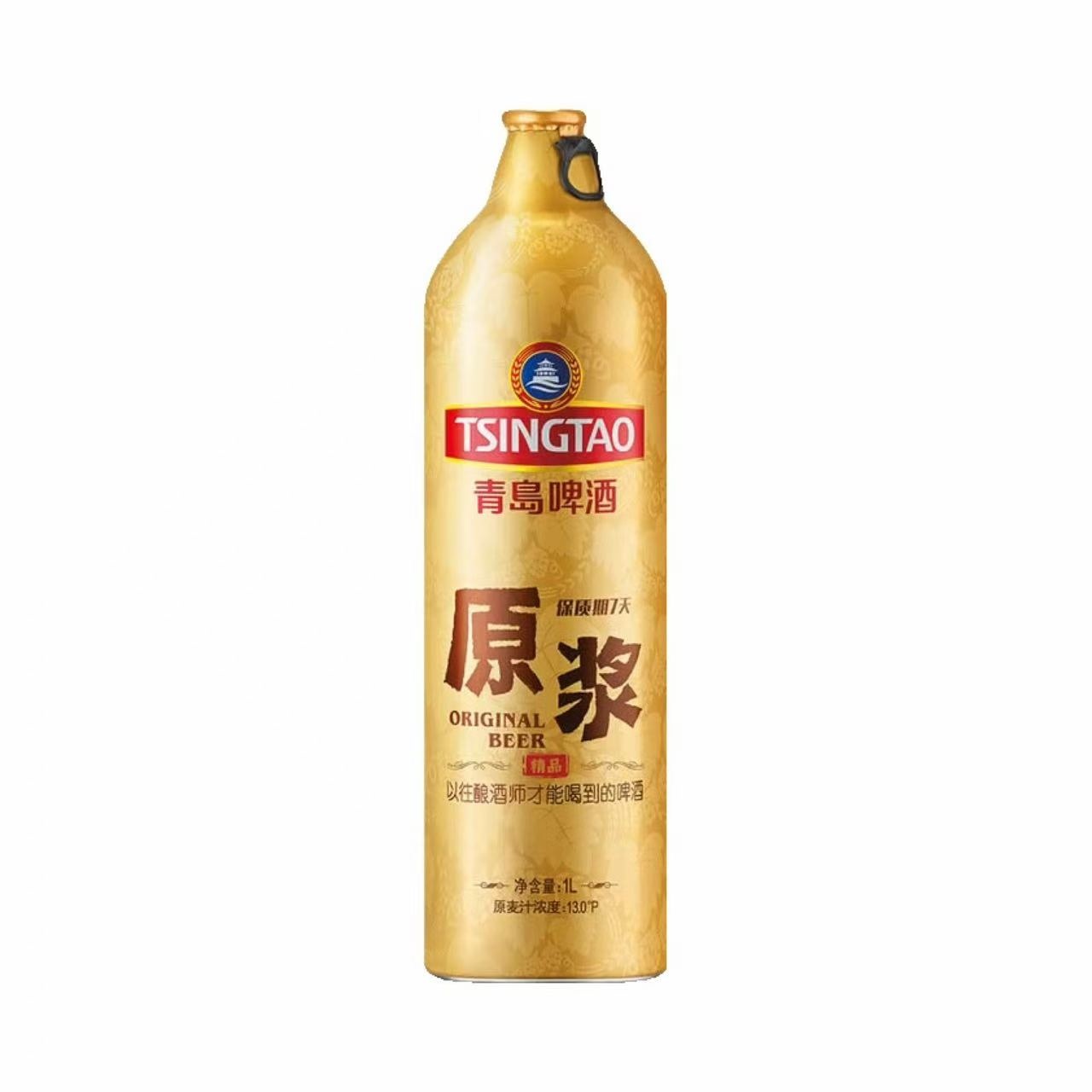 青岛 原浆淡色拉格啤酒 13.0°P 1L