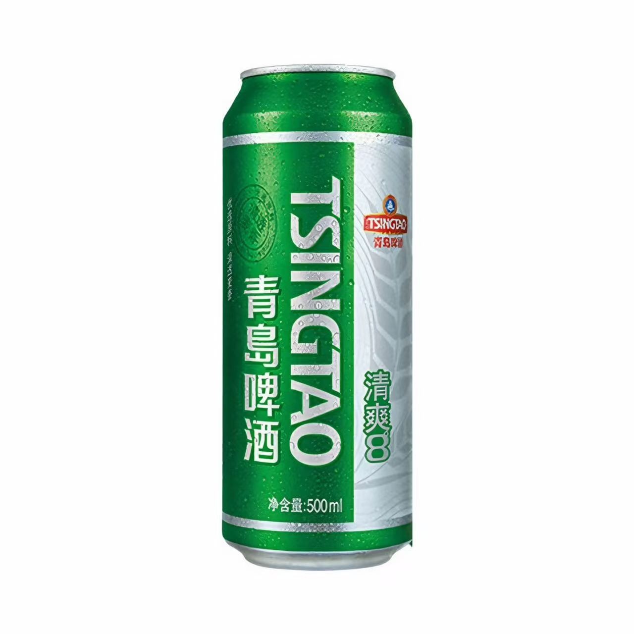青岛 清爽系列淡色拉格啤酒 8.0°P 500ml 500ml*48
