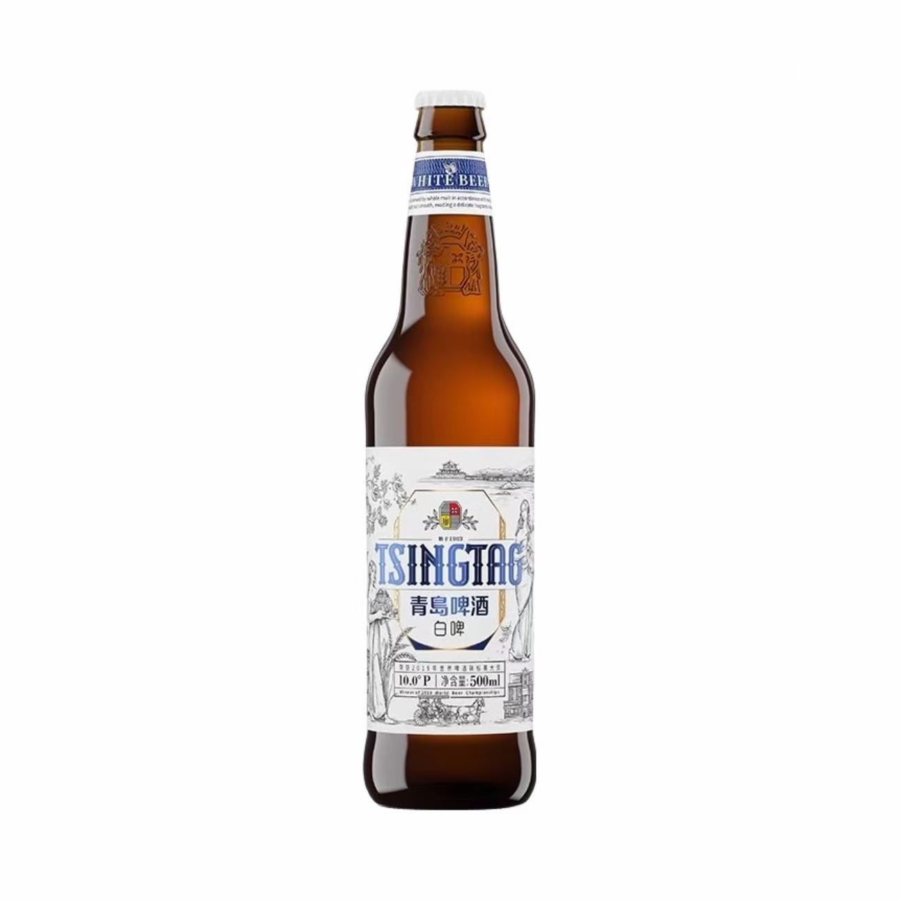 青岛 白啤德式小麦啤酒 10.0°P 500ml