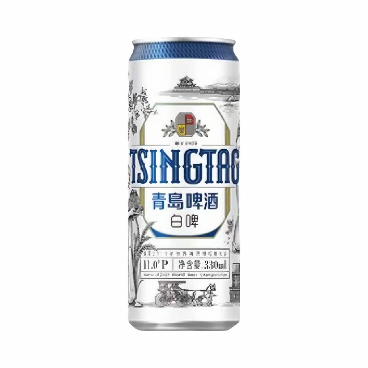 青岛 白啤德式小麦啤酒 11.0°P 330ml 330ml*54