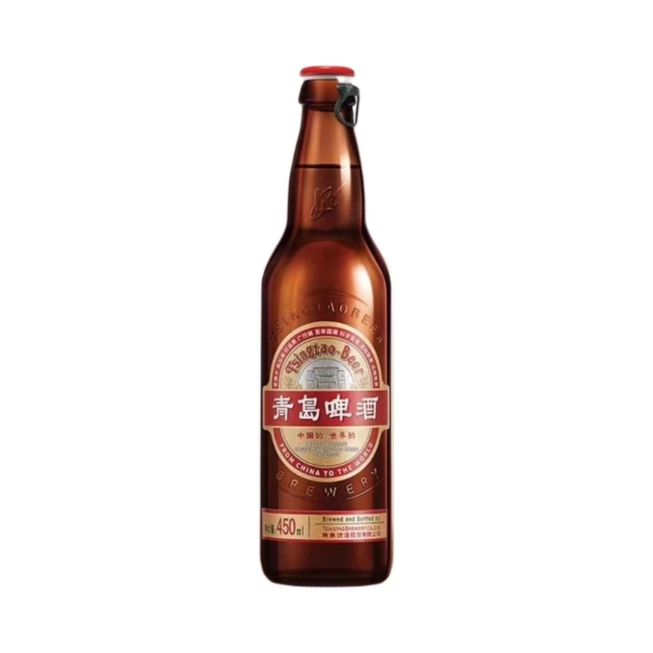青岛 百年国潮淡色拉格啤酒 9.6°P 450ml 450ml*24