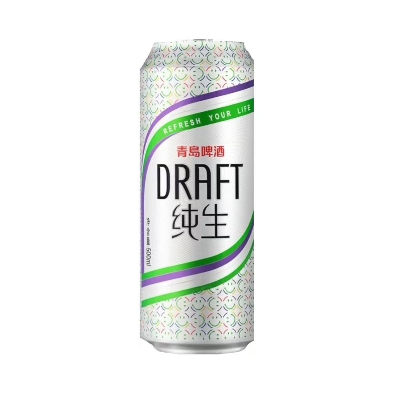 青岛 纯生炫兔款美式淡色拉格啤酒 8.0°P 500ml
