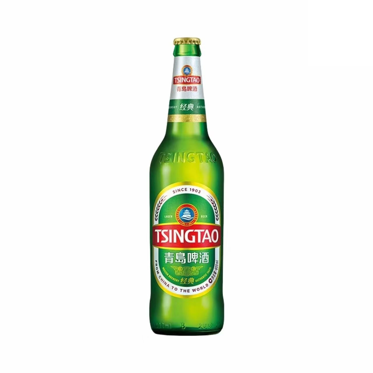青岛 经典系列淡色拉格啤酒 10.0°P 600ml 600ml*24