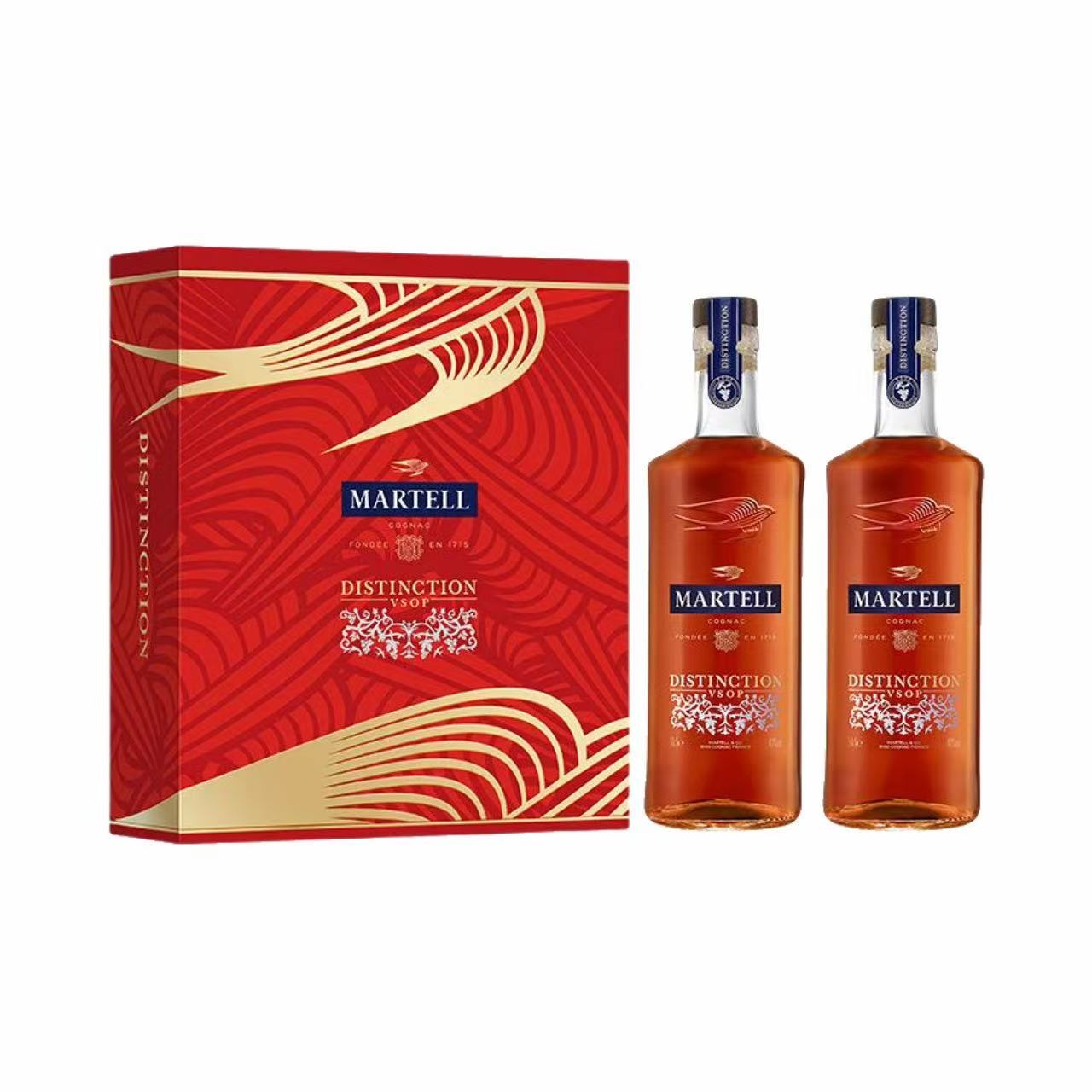马爹利 鼎盛VSOP干邑白兰地礼盒 40%vol 500ml 500ml*2